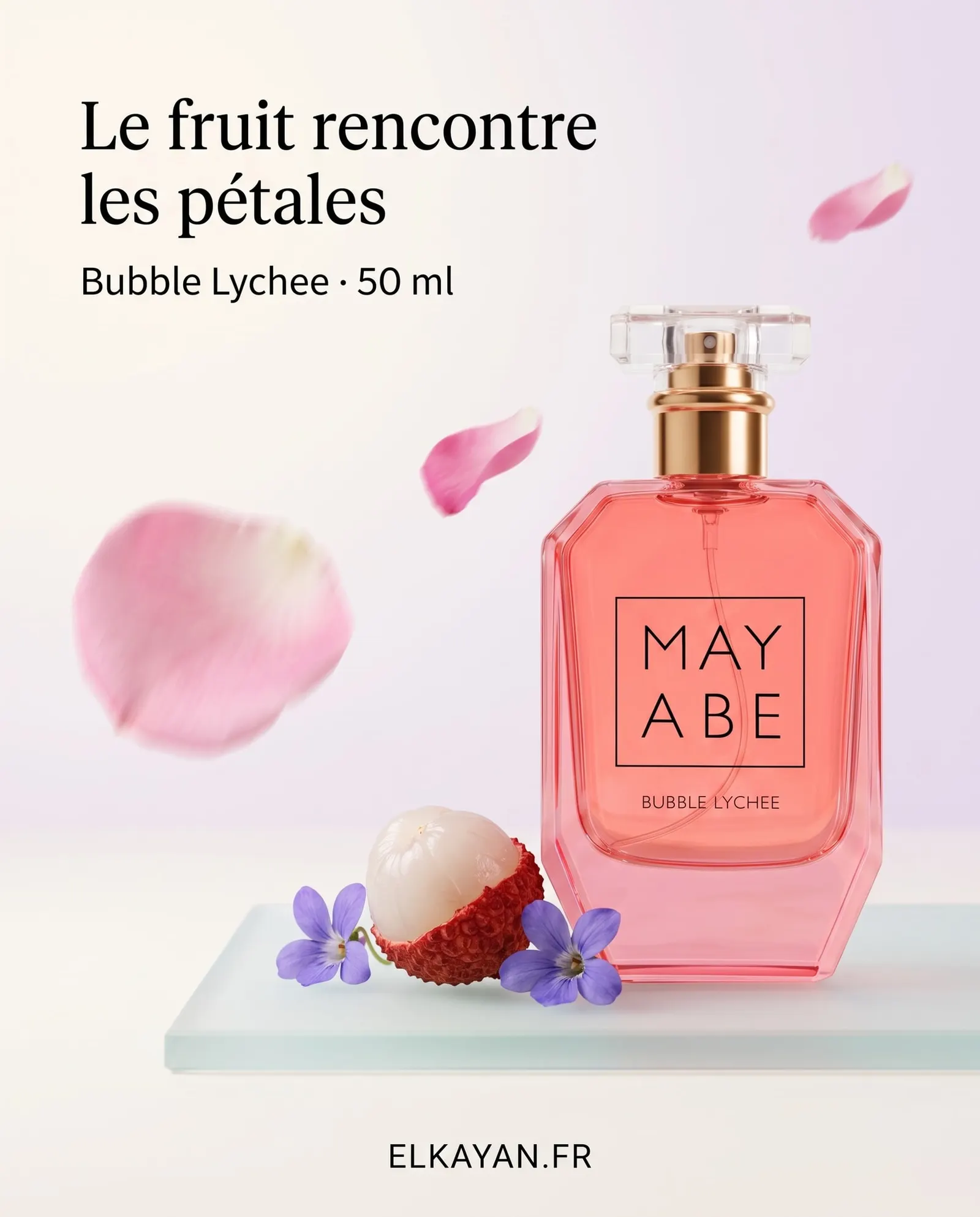 Bubble Lychee — fragrance presentation